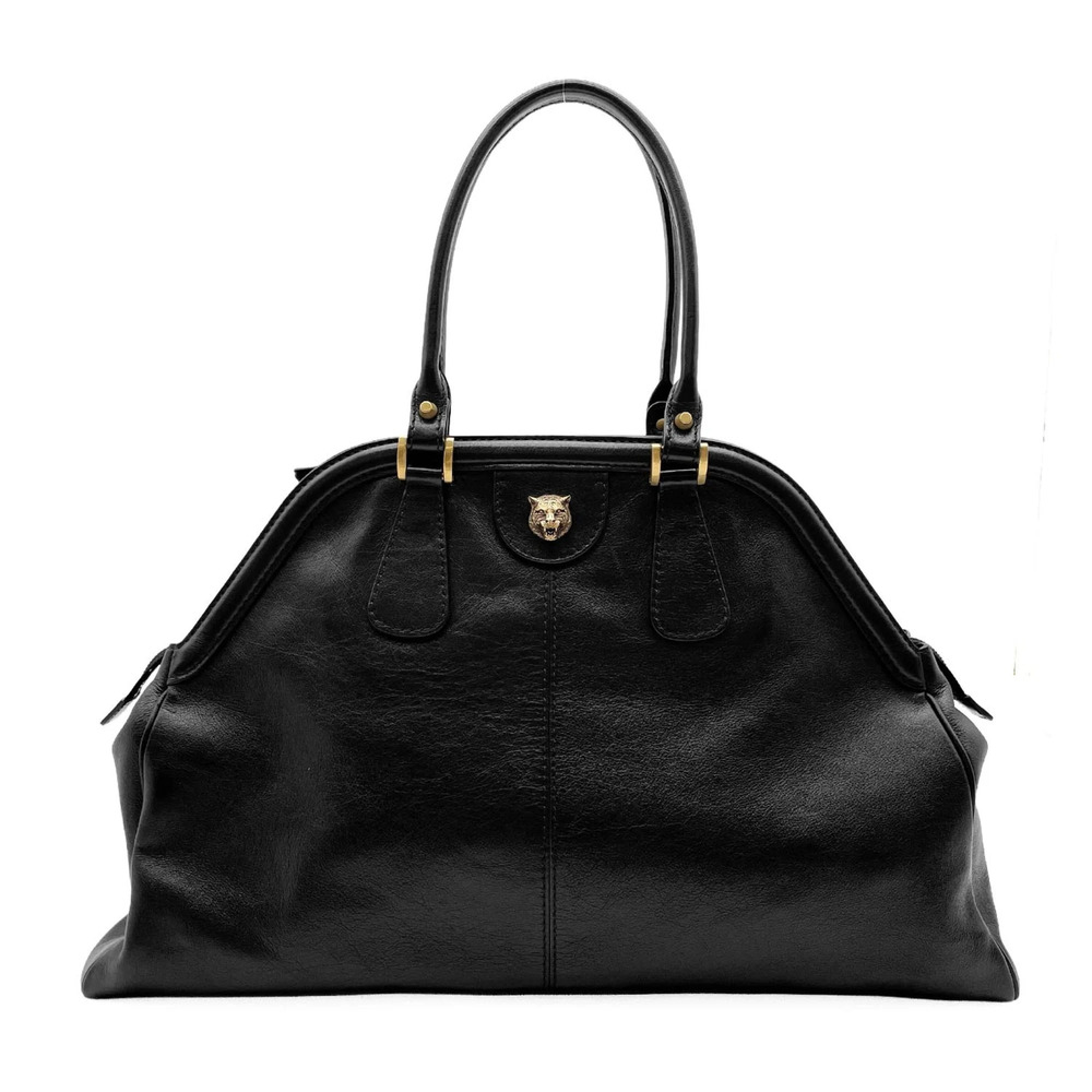 GUCCI Black Leather GG Marmont Boston Bag - Picture 2 of 14